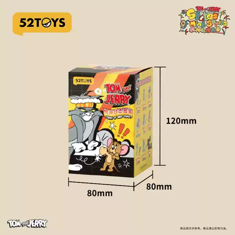 52toys New Product Tom And Jerry Mental State Tasting Blind Box Office Desktop Decoration Model Birthday Gift Children'S Gift Good Vibrations