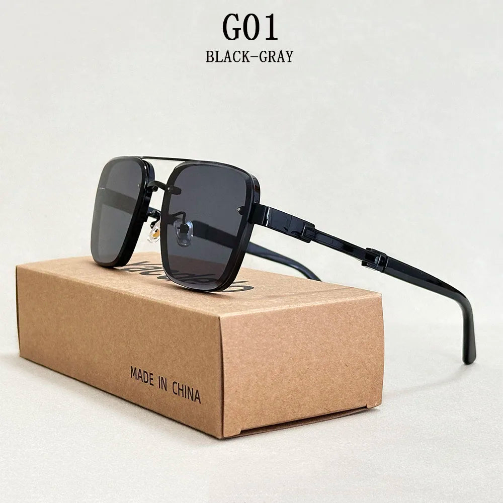 New Sunglasses For Men Luxury Fashion Glasses Sunscreen  Square Sunglasses Women Trendy Vintage Gafas De Sol Hombre Zonnebril Su Good Vibrations