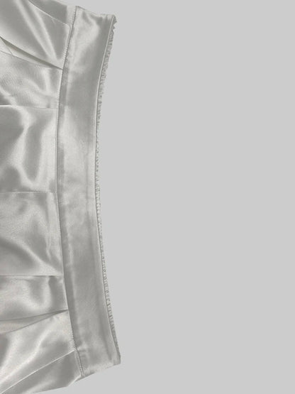 Beautyblue Gradient Suit Pants Pleated Pant for Women 2025 New Elegant High Waisted Loose Pocket Fashion Long Commuter Trousers Good Vibrations