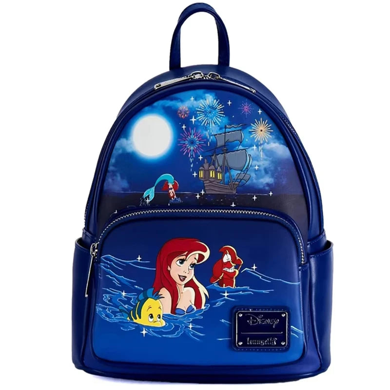 Winnie The Pooh Triple Pocket Mini Backpack Casual Backpack Mini Backpack Girl'S Christmas Gift Good Vibrations