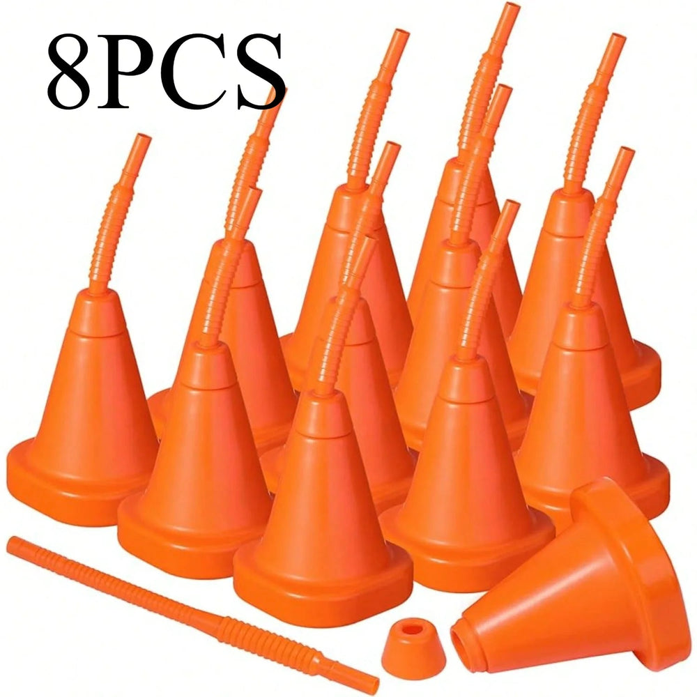 8 Plastic Racing Car Party Cup With Straw, Building Shaped Cup, Cone Party Cup, Birthday Gift, Great For Traffic Theme Party Good Vibrations