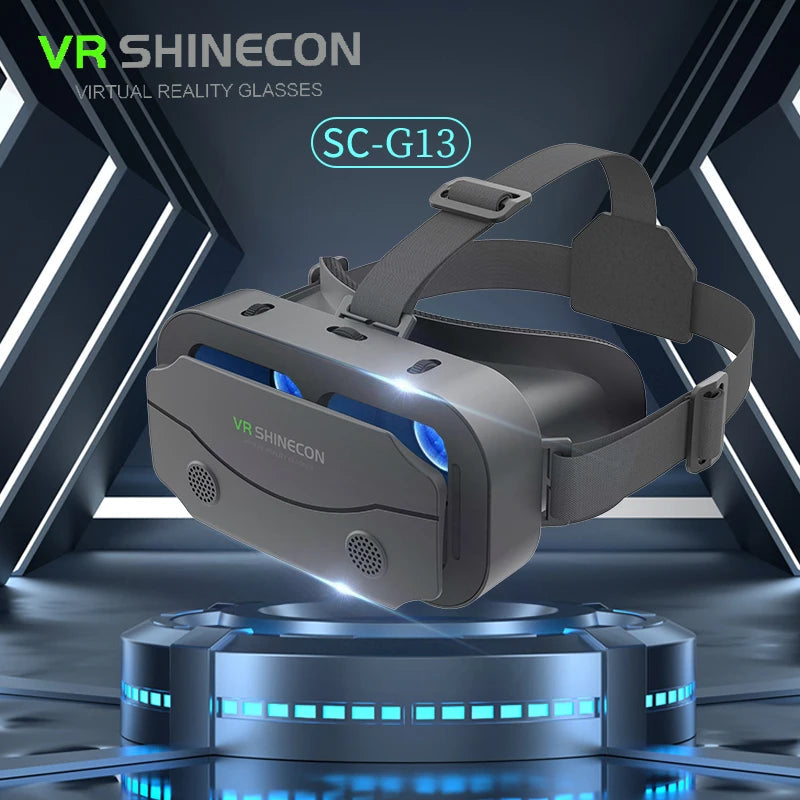 VR Glasses Virtual Reality Headset Viar Devices Helmet 3D Lenses Smart Goggles For Smartphones Phone Mobile Gogle Game Accessory Good Vibrations