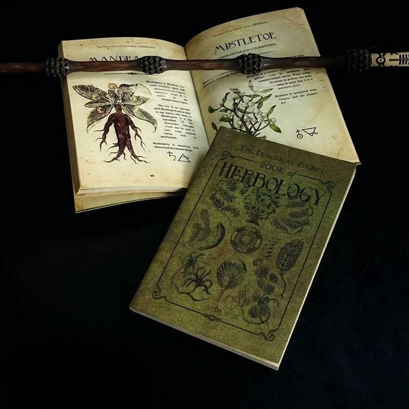 Herbalism Textbook Astrology Book Vintage Scrapbooking Charmed Book Journal Notebook Good Vibrations
