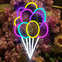 Balloon Neon Light Holiday Party Balloon Decoration Balloon Neon Sign Bar Bedroom club Wall Decoration Children Art Lamp Gift Good Vibrations