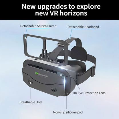VR Glasses Virtual Reality Headset Viar Devices Helmet 3D Lenses Smart Goggles For Smartphones Phone Mobile Gogle Game Accessory Good Vibrations