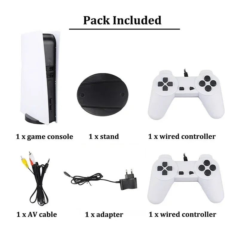 GS5 Video Game Console 300Games Mini TV Wired Handheld Controller Video Retro Game High-definition Output Two Player Good Vibrations