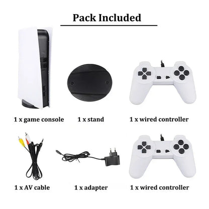 GS5 Video Game Console 300Games Mini TV Wired Handheld Controller Video Retro Game High-definition Output Two Player Good Vibrations