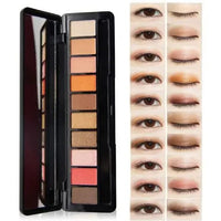Fashion Eye Makeup Palette Natural Make Up Light 10 Color Nude Eye Shadow Shimmer Matte Eyeshadow Cosmetics Set with Brush Good Vibrations