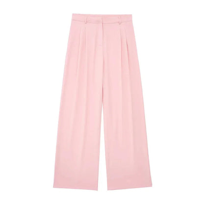 MUJER Pants Sets For Women 2 Pieces Off Shoulder Sleeveless Vest Woman Outfit Fashion Wide Leg Pants Elegant Casual Women's Set Good Vibrations
