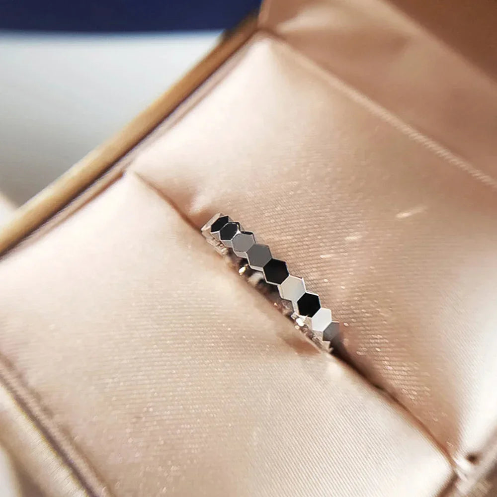 Fashion Simple Design Women Rings For Wedding Low-key Rose Gold Color/Silver Color Female Engagement Finger-ring Jewelry Good Vibrations