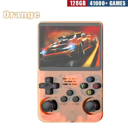 R36S Retro Handheld Game Console - 3.5 Inch IPS Screen, 64GB/128GB/256GB, Portable Gaming Device with Built-in Games Good Vibrations