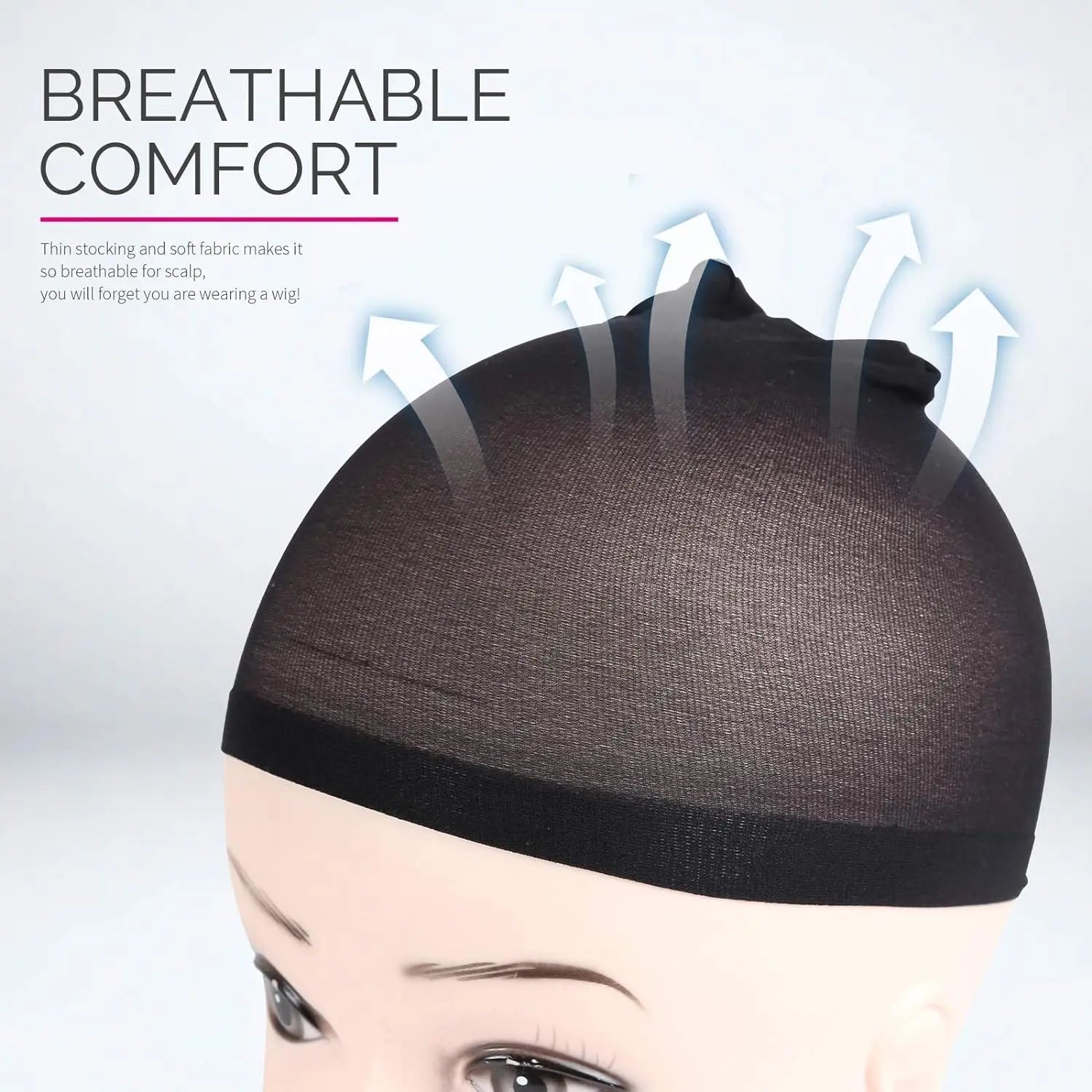 Wig Cap 4PCS Nylon Wig Caps Black Nude Wig Caps for Women Stocking Wig Caps for Halloween Cosplay for Women Men Kids Daily Use Good Vibrations