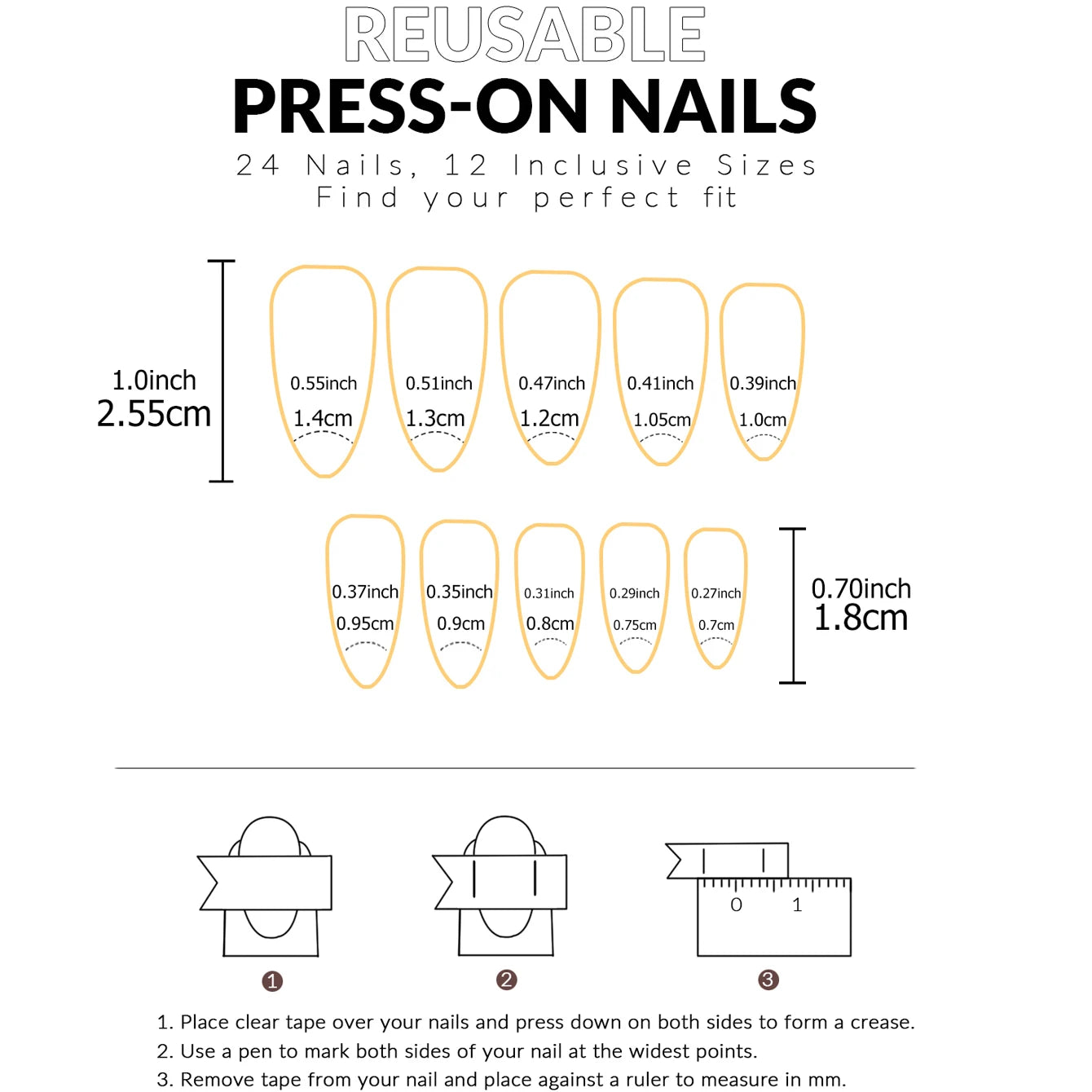 24PCS Halloween Fake Nails Black Water Droplet Shape With Pumpk in Acrylic Nails Press on Nails Gifts For Women And Girls Good Vibrations