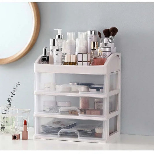 Make Up Case Jewelry Container Box Makeup Organizer Drawers Plastic Cosmetic Storage Box Makeup Brush Holder Organizers Good Vibrations