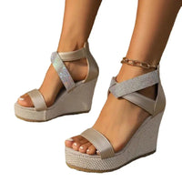 Women High Heels Sandals Women Summer Wedges Platform Fashion Slippers Walking Slides Outdoor Pumps Flip Flops Chaussures Femme Good Vibrations