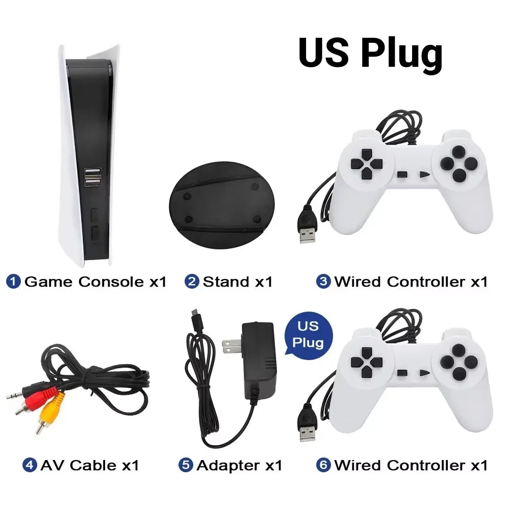 GS5 Video Game Console 300Games Mini TV Wired Handheld Controller Video Retro Game High-definition Output Two Player Good Vibrations