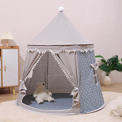 Large Teepee Tent for Kids Folding Toy Tent Children Play House Princess Castle Children Outdoor Gifts Toys Tent Castle Good Vibrations