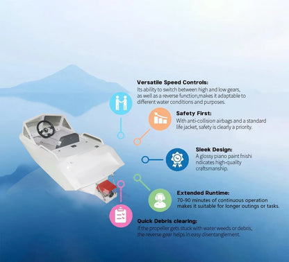 15kw Custom High-Speed Mini Jet Boat Aluminum Water Ski Jet Ski For Rowing Boats Electric Karting Boat For Water Sports Good Vibrations