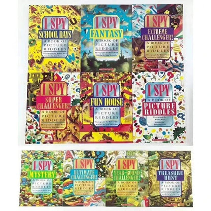 "10 Books Box Set I Spy Ultimate Collection Visual Discovery English Picture Book Early Education Kids Reading Book 3-6 Years Ar Good Vibrations