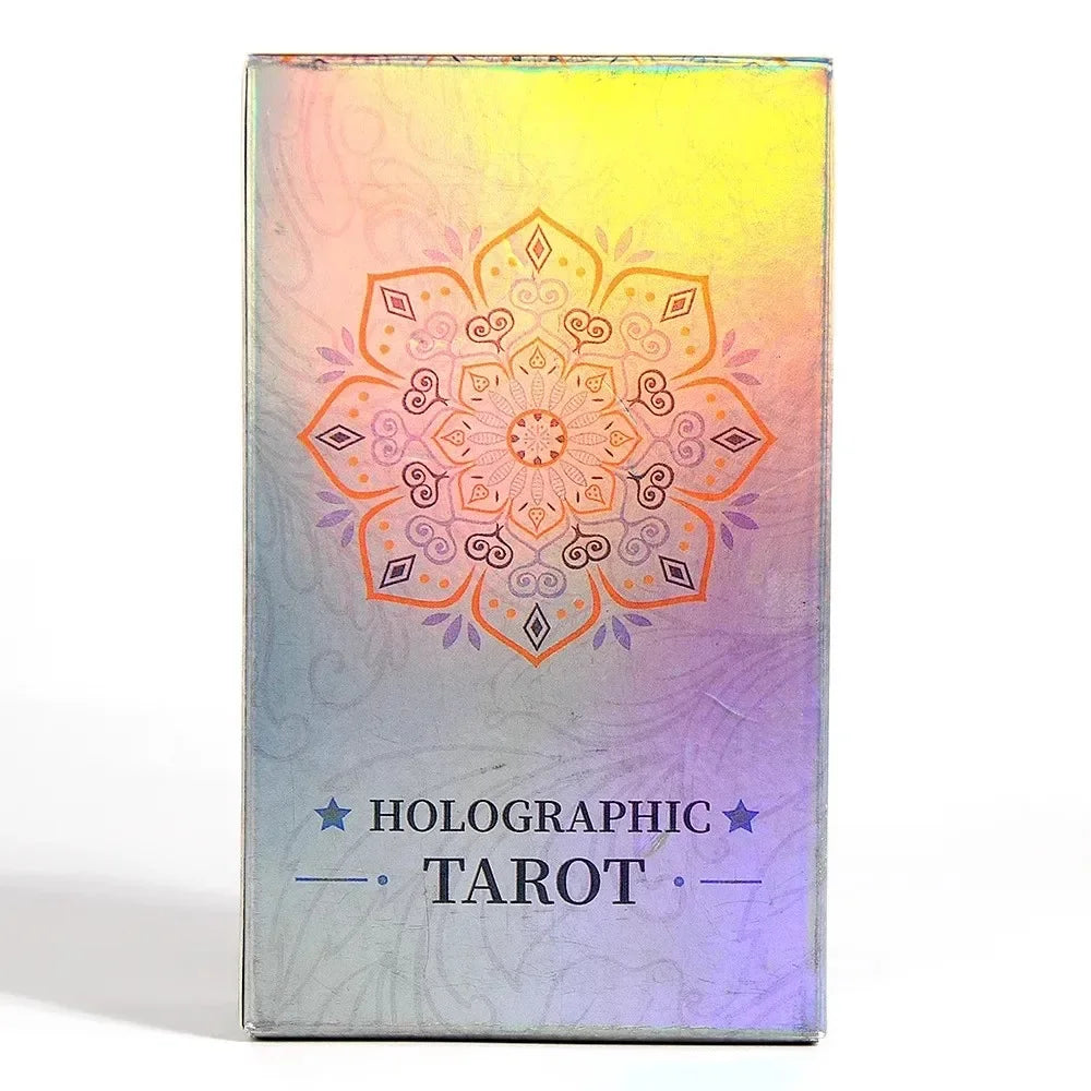 10.3*6cm MagicSeer Rainbow Tarot Cards Decks Tarot Card and Book Sets for Beginners Holographic Tarot Deck Board Game Good Vibrations