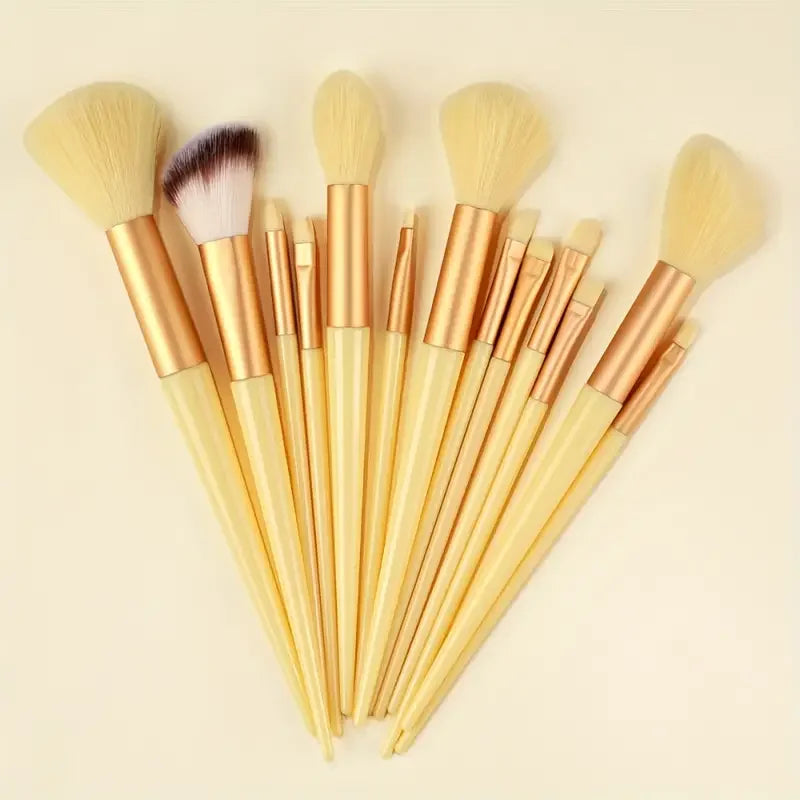 NEW13PCS Makeup Brush Set Eye Shadow Highlighter Concealer Brush Blush Loose Powder Brush Blending Soft Fluffy Women Beauty Tool Good Vibrations