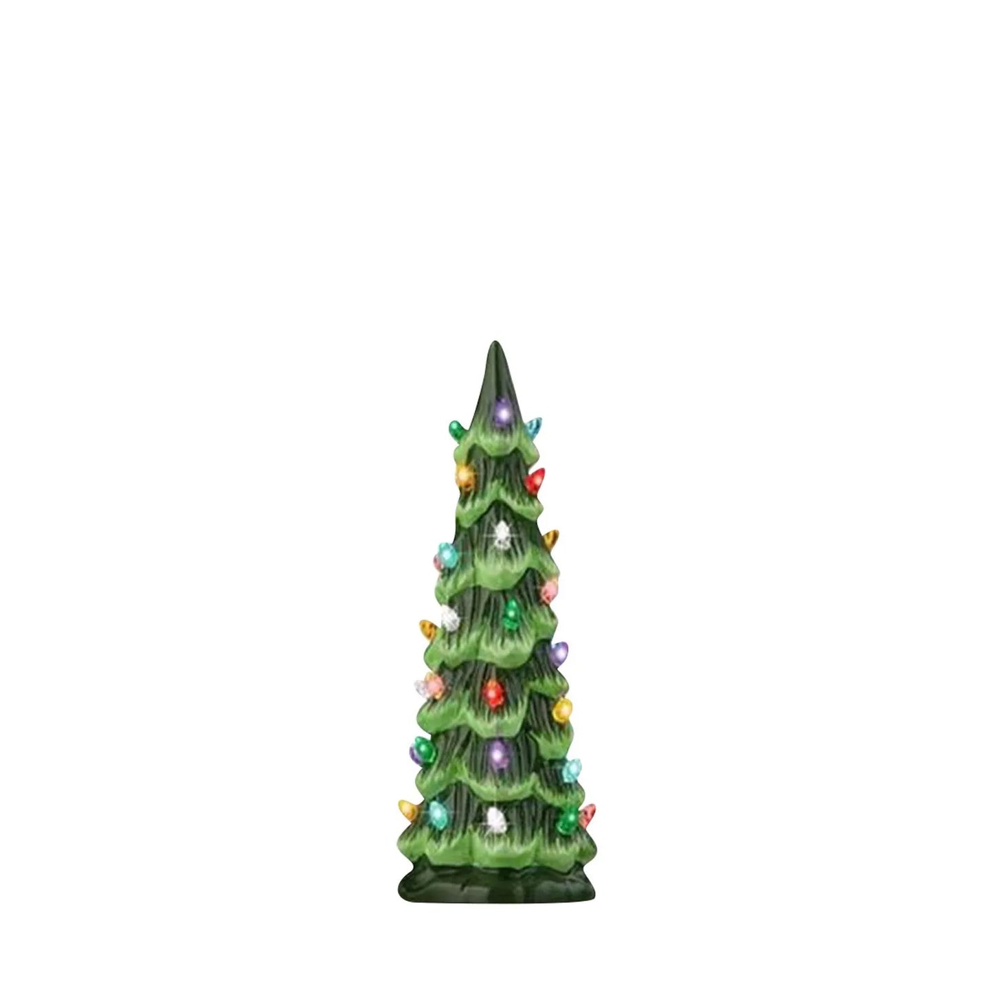 Christmas Tree Desktop Ornament Resin Decorative Home For Living Room Holiday Tabletop Display Festive Centerpiece Good Vibrations