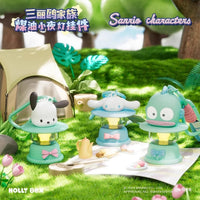 New Sanrio Night Light Pendant Toys Anime Kuromi Pochacco Cinnamoroll Melody Keychain Ornaments For Kids Christmas Present Good Vibrations
