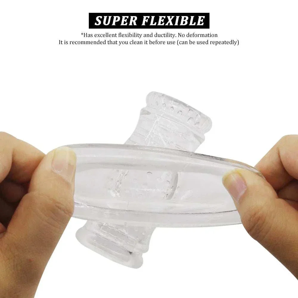 AV Vibrator Head Cap Magic Wand Attachment, flexible silicone sex toy accessory for enhanced stimulation.