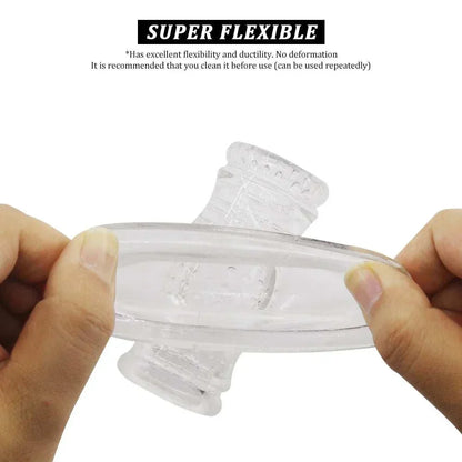 AV Vibrator Head Cap Magic Wand Attachment, flexible silicone sex toy accessory for enhanced stimulation.