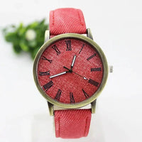 New Fashion Men Casual Quartz Watch Women Jean Fabric Leather Strap Dress Watches Relogio Feminino Ladies Wristwatch Hot Clock Good Vibrations