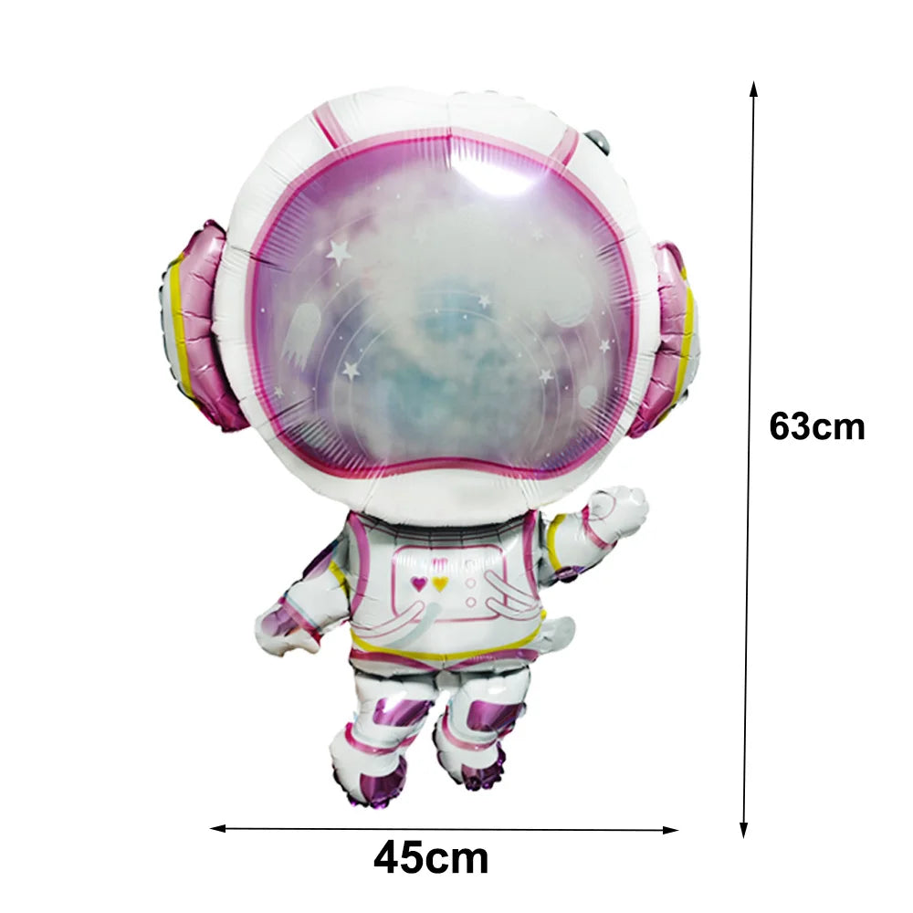 4D Standing Astronaut Spaceman Balloons Rocket Foil Balloons Kids Toys Baby Shower Outer Space Themed Birthday Party Decorations Good Vibrations