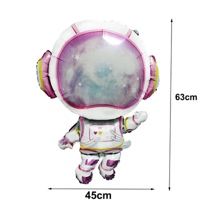 4D Standing Astronaut Spaceman Balloons Rocket Foil Balloons Kids Toys Baby Shower Outer Space Themed Birthday Party Decorations Good Vibrations