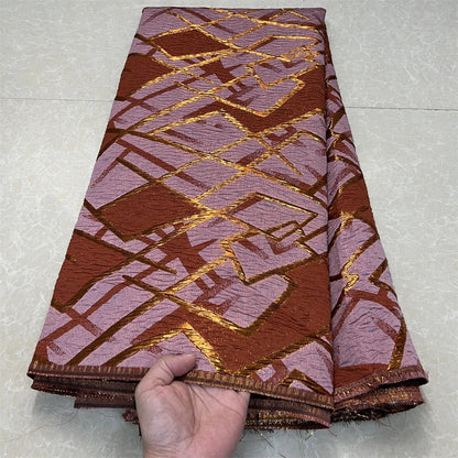 African Nigerian High-Quality Tulle Lace Fabric Organza Embroidery Guipure for Party Gown Jacquard Wedding Dress 5Yard YXZ173 Good Vibrations