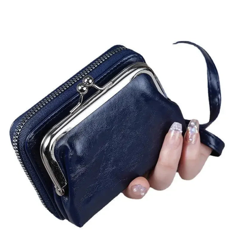 Fashion Purse Women's Buckle Small Purse Zipper Clip Bag Clutch Bag Wallets Card Holderss Wholesale Good Vibrations