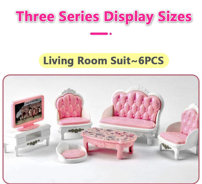1:12 Dollhouse Ice Cream Truck Baby Bed Simulation Miniature Scene Display Dessert Car Bunk Bed Bathroom Kitchen Toy For Girl Good Vibrations