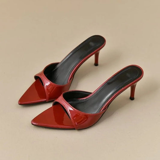 Women's High Heels Summer Slippers Women Sandals Fashion Classic Pointy Open Toe Stiletto Heels Sexy 2026 High-heeled Slippers Good Vibrations