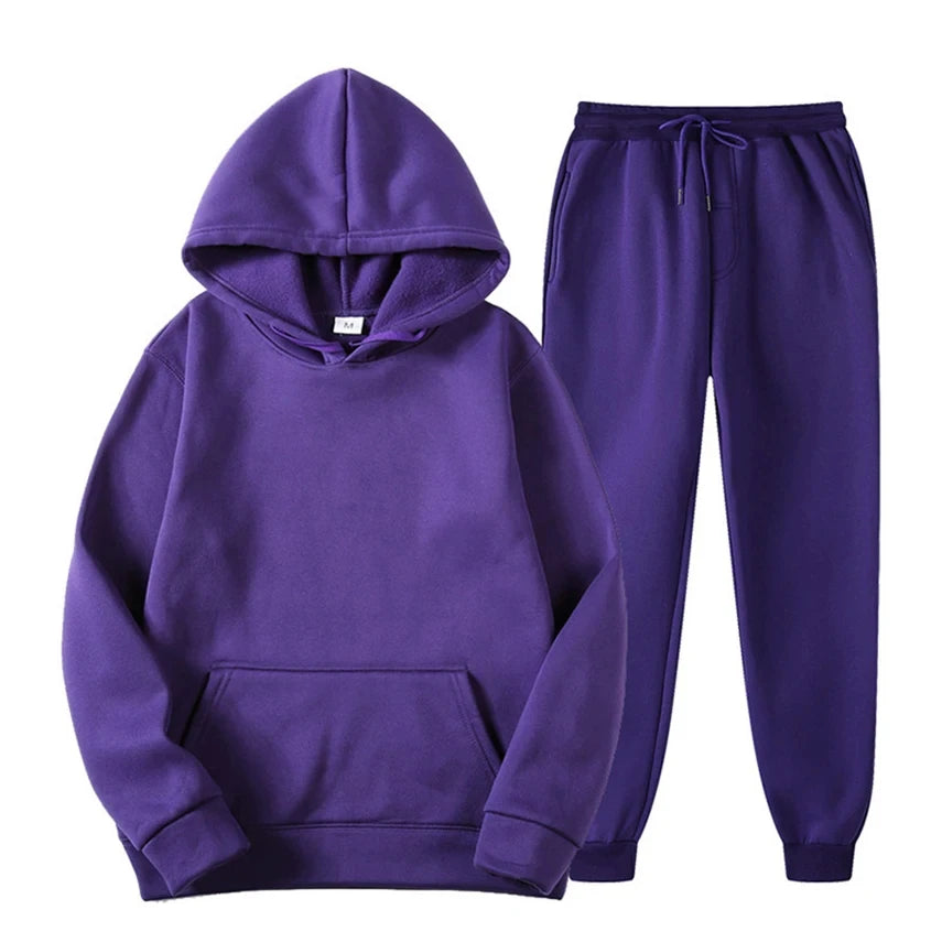 2024 Winter Brand Tracksuits Men's sets Long Sleeve Pullover + Jogging Trousers 2pcs Sets Fitness Running Suits sportswer Male Good Vibrations