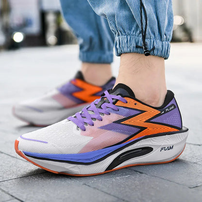 Running Shoes Carbon Board Speciality Marathon Men Sports Breathable Lightweight Women's Comfortable Athletic Nonskid Sneakers Good Vibrations