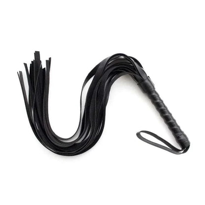BDSM bondage whip with leather flogger for adult games and erotic accessories.