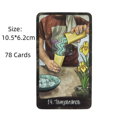 Out Of Hand Tarot Deck A 78 Tarot cards Art Unique Divination Board Games Taro Playing Full English Mysterious Good Vibrations