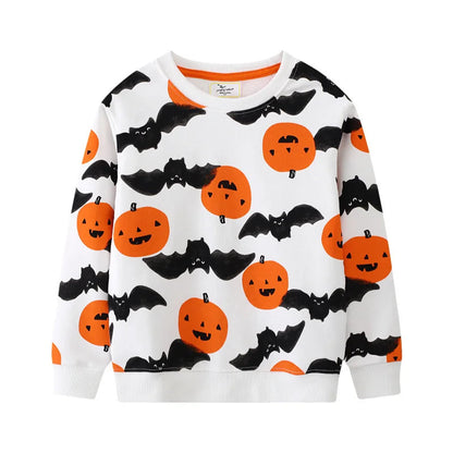 Jumping Meters 5-7T Long Sleeve  Boys Girls Hooded Sweatshirts With Dinosaur Children's Clothing  Hot Selling Baby Shirts Tops Good Vibrations