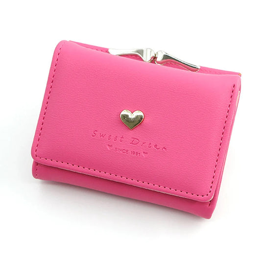 New Mini Short Women Wallets High Quality Coin Pocket Luxury Female Purses Card Holder Photo Holder Cute Wallet For Girls Good Vibrations