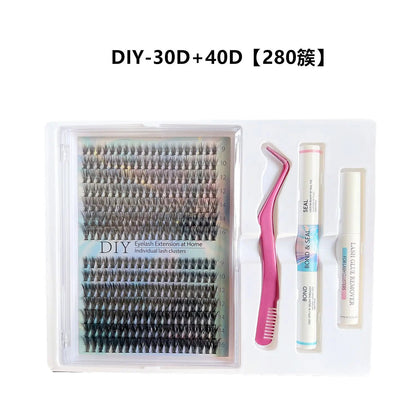 Eyelashes 280PCS Clusters Lash Bond and Seal Makeup tools DIY Lashes Extension kit for gluing Lashes Gluing Glue Accessories Good Vibrations
