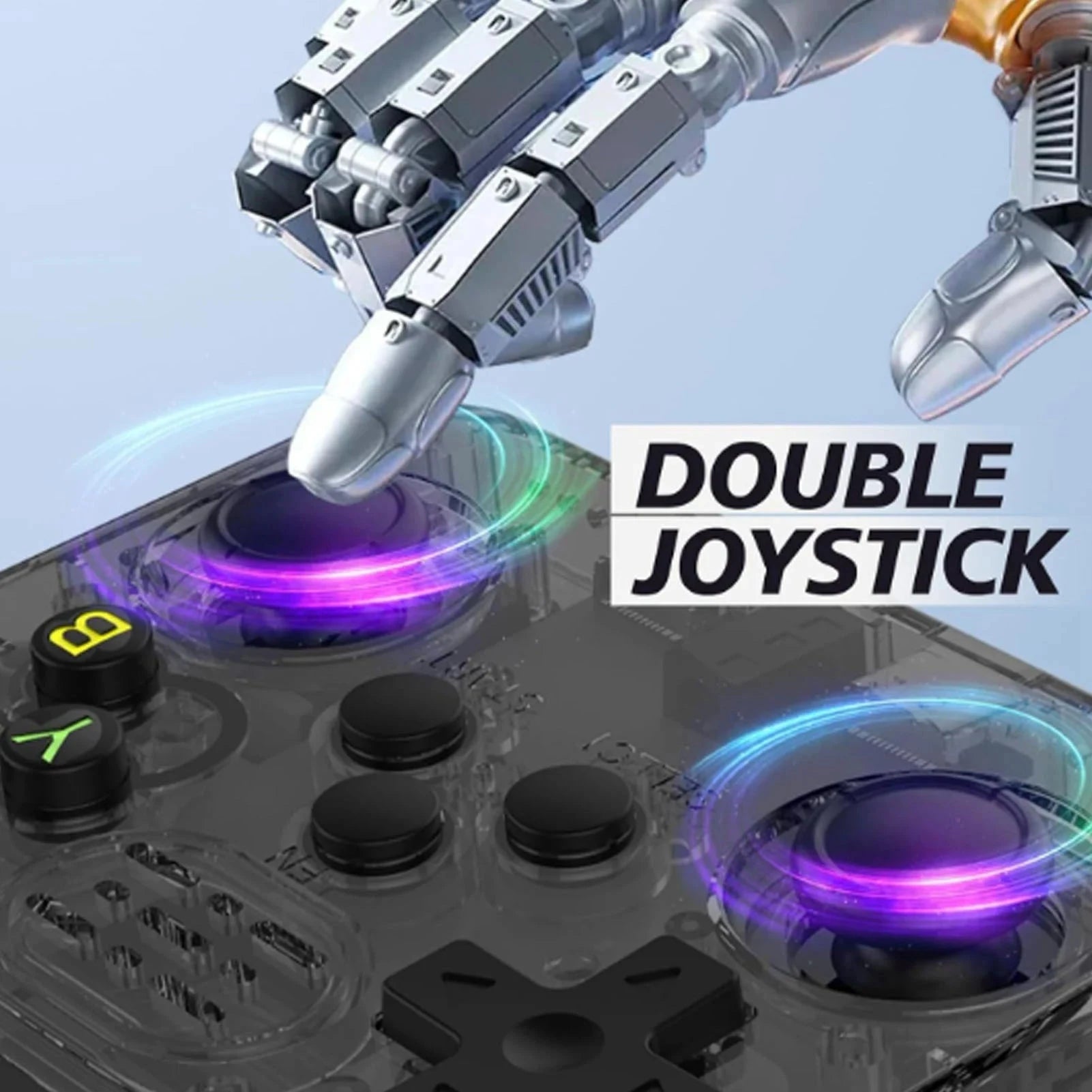 Handheld Game Console 3.5 Inch  LCD Screen Portable Video Game Console Dual Joysticks with 3200mAh Battery for Birthday Gift Good Vibrations