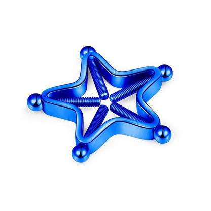 [Y]1Pc Stainless Steel Adjustable Nipple Rings For Women, Star Shaped Clip On Nipple Ring Fake Nipple Piercing Jewelry Good Vibrations