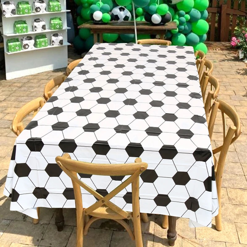 Football Party Disposable Tableware Boys Kids 1st Birthday Party Decorations Sports Soccer Theme Birthday Party Supplies Decor Good Vibrations