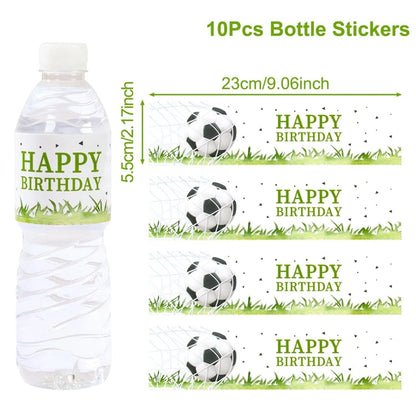Football Party Disposable Tableware Boys Kids 1st Birthday Party Decorations Sports Soccer Theme Birthday Party Supplies Decor Good Vibrations