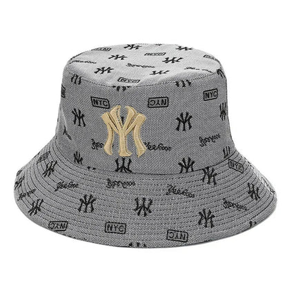 Unisex Letter Embroidery Fisherman Hat Women Summer Versatile Sunscreen Hats Sun Hat Men Trend Bucket Hats Good Vibrations
