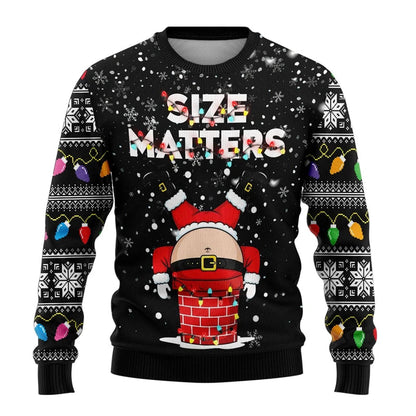 Funny Santa Claus Graphic Ugly Christmas Sweater Fashion Autumn Streetwear 3D Printed Sweatshirts Loose Breathable Pullovers Good Vibrations