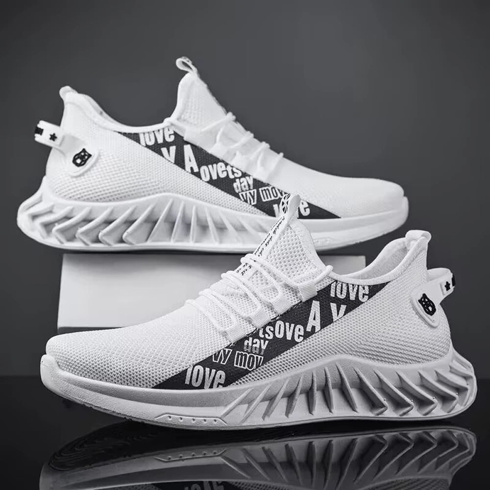 Sneakers for Men Fashion Men's Casual Sneakers Comfortable Breathable Running Tennis Shoes Zapatillas De Hombre Good Vibrations